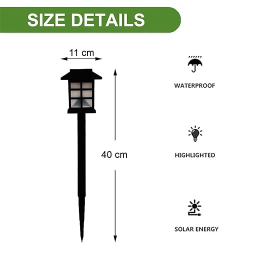 Solar Light Outdoor Waterproof Automatic on Off for Garden Fountain loght lamp Stand for Pathway Pack of 2 Solar Light Outdoor Waterproof Automatic on Off for Garden Fountain loght lamp Stand for Pathway Pack of 2